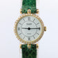Van Cleef and Arpels 18901 B1 watch. 18k Gold VCA Classique Diamond Bezel.