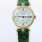 Van Cleef and Arpels 18901 B1 watch. 18k Gold VCA Classique Diamond Bezel.