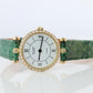 Van Cleef and Arpels 18901 B1 watch. 18k Gold VCA Classique Diamond Bezel.