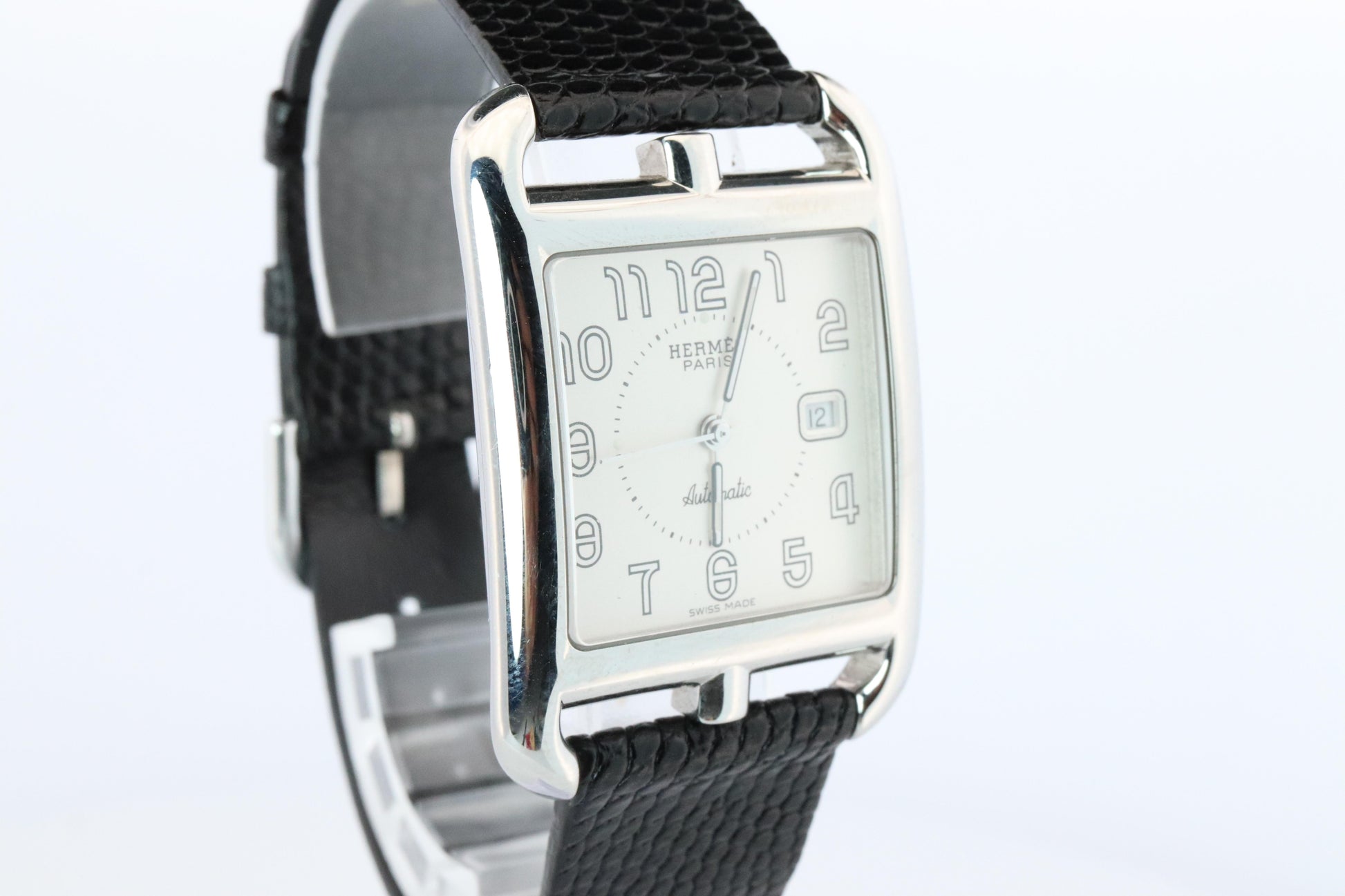 Genuine HERMES CC1.710. Hermes Cape Cod Automatic Stainless Steel Watch.