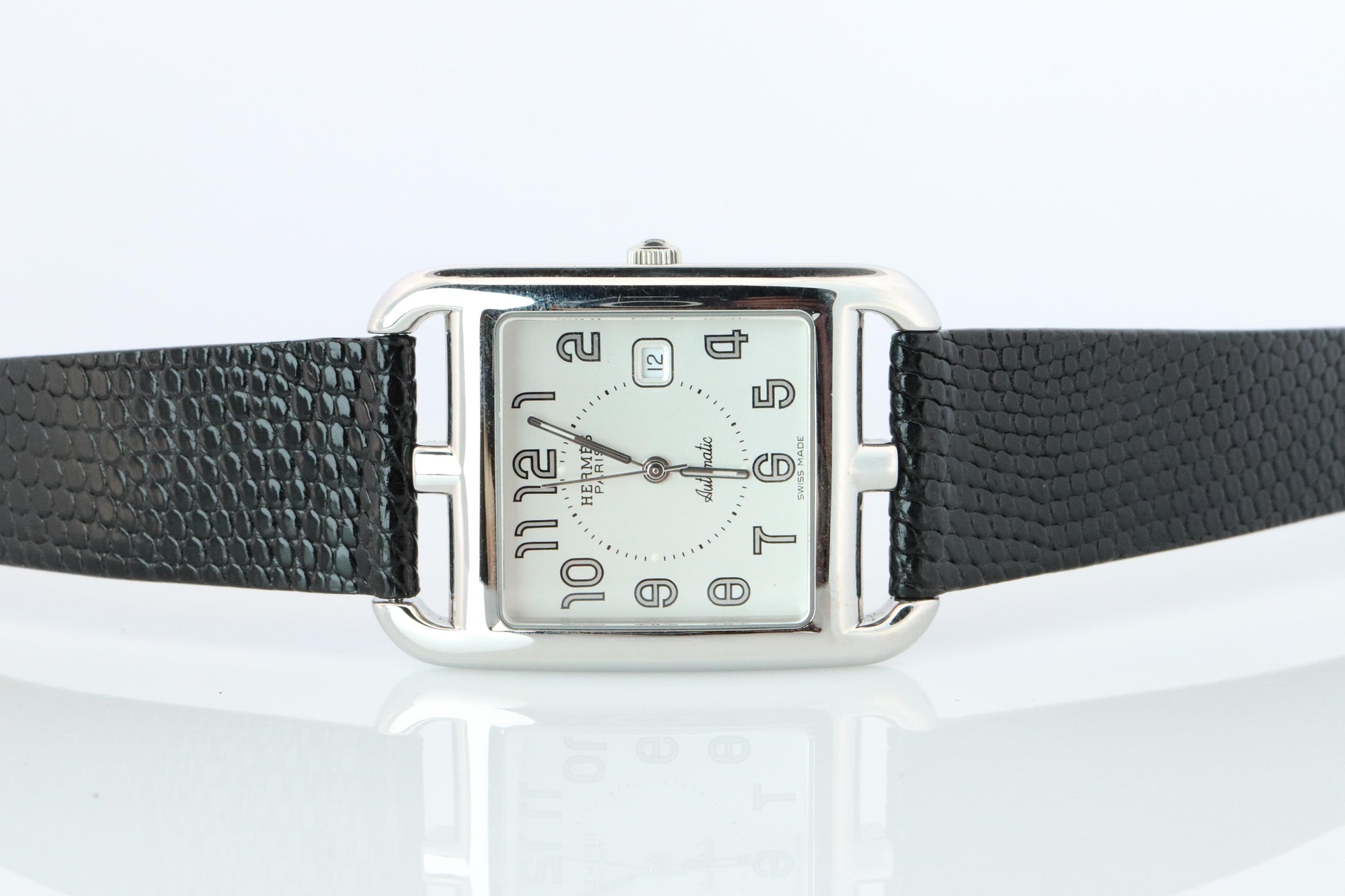 Genuine HERMES CC1.710. Hermes Cape Cod Automatic Stainless Steel Watch.