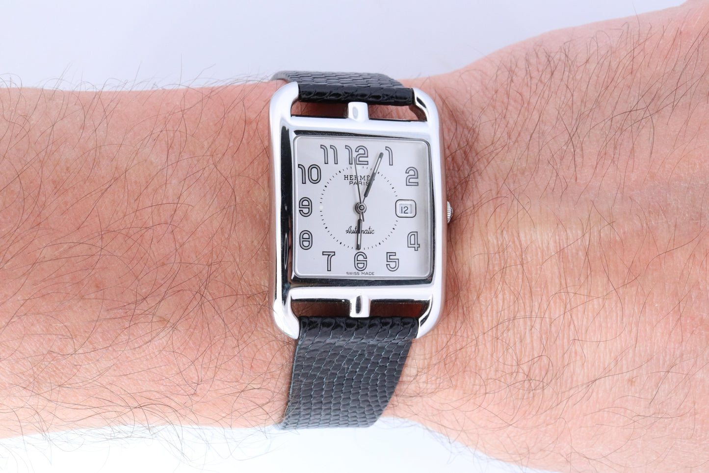 Genuine HERMES CC1.710. Hermes Cape Cod Automatic Stainless Steel Watch.