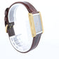 Genuine Dior 9892 Watch Christian Dior 18k YG Stainless Steel Tank Manual Watch.