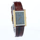 Genuine Dior 9892 Watch Christian Dior 18k YG Stainless Steel Tank Manual Watch.
