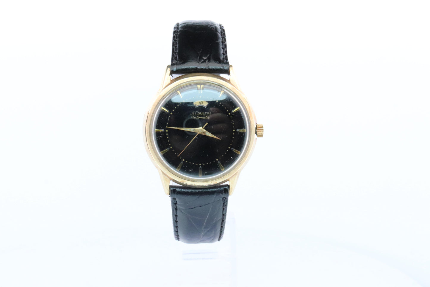 Jaeger Le Coultre Power Reserve Watch. 10k Gold Filled Mens JLC Vintage Watch.