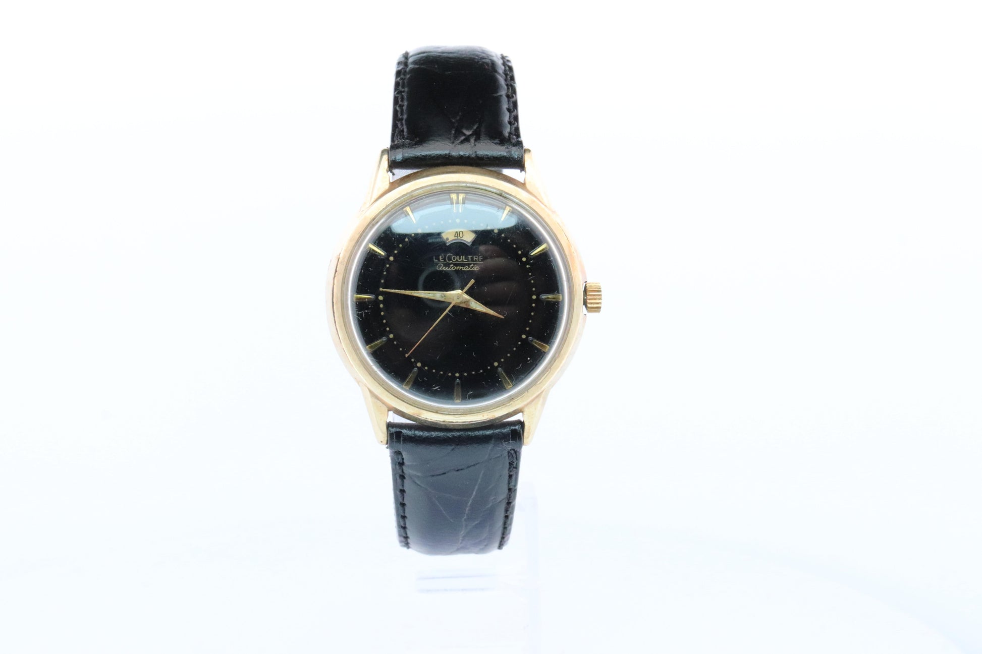 Jaeger Le Coultre Power Reserve Watch. 10k Gold Filled Mens JLC Vintage Watch.