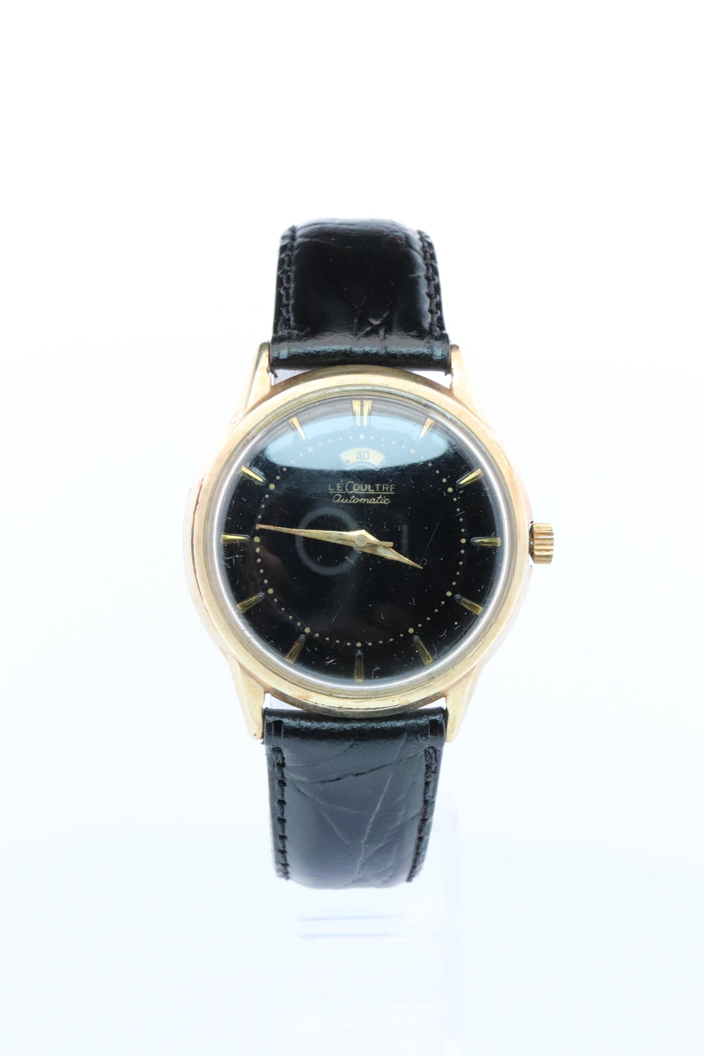 Jaeger Le Coultre Power Reserve Watch. 10k Gold Filled Mens JLC Vintage Watch.