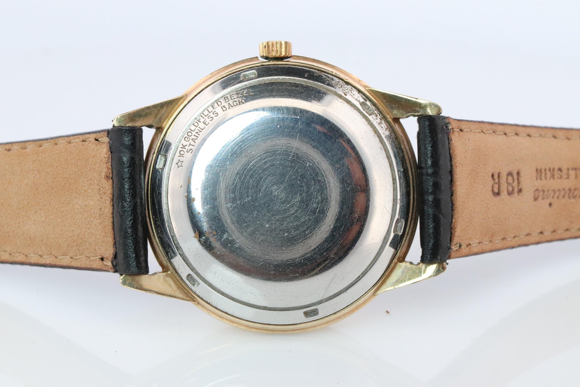 Jaeger Le Coultre Power Reserve Watch. 10k Gold Filled Mens JLC Vintage Watch.