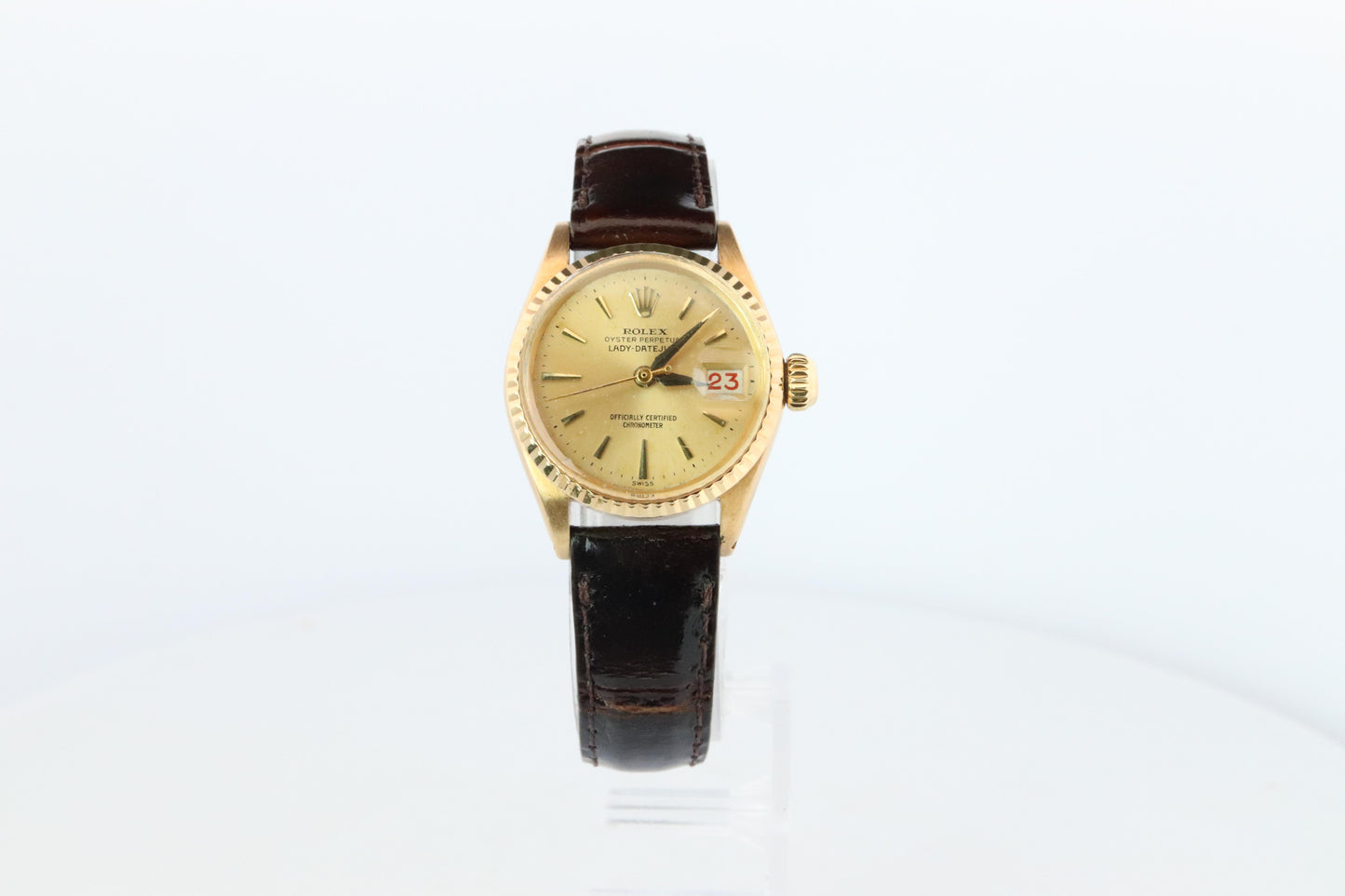 Genuine 18k Rolex 6517 Oyster Perpetual Watch. Ladies ROLEX 18k Yellow Gold.