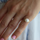 Mikimoto Ring. Vintage 14k Gold Mikimoto Solitaire Pearl ring. Mikimoto Pearl