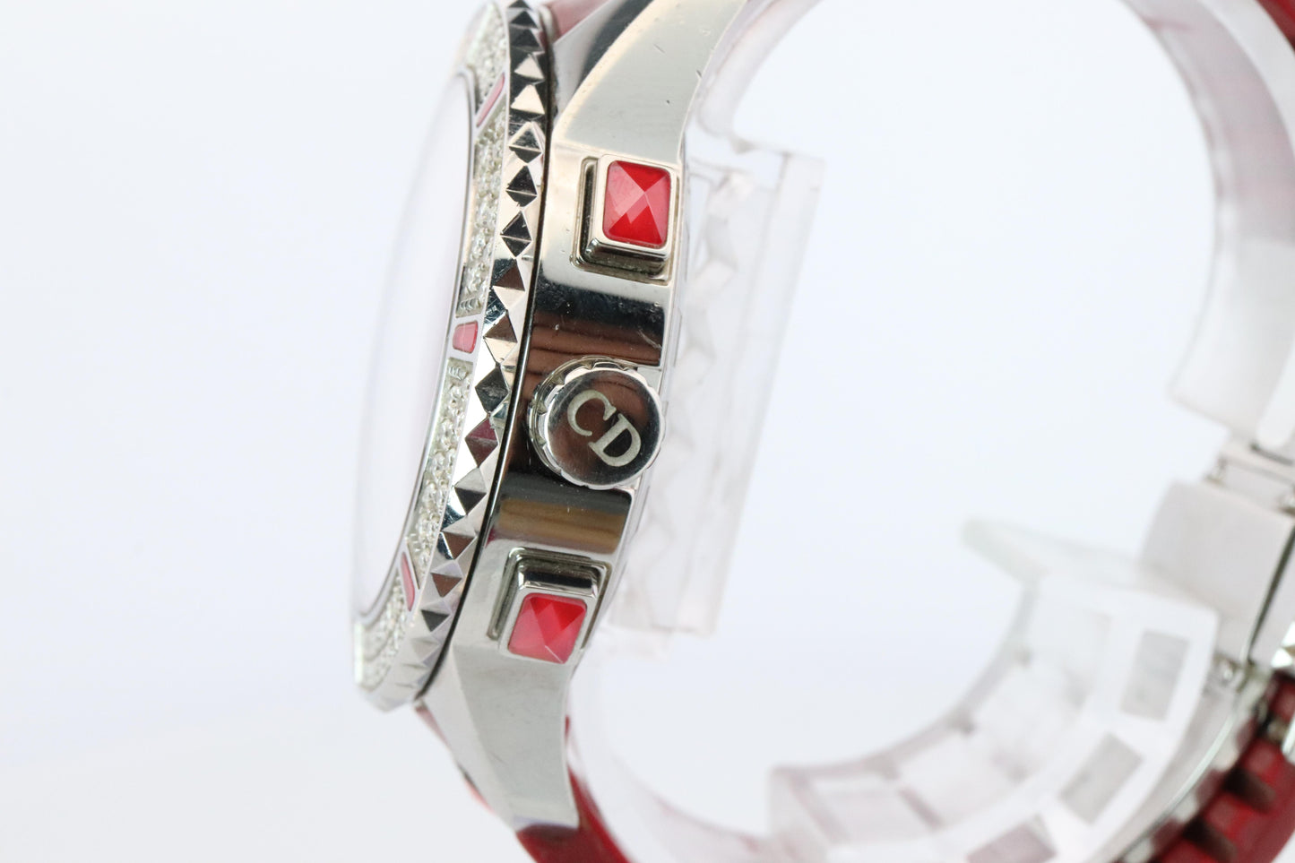 Genuine Dior Christal Chrono Watch Christian Dior CD11431BV Diamond and Sapphire