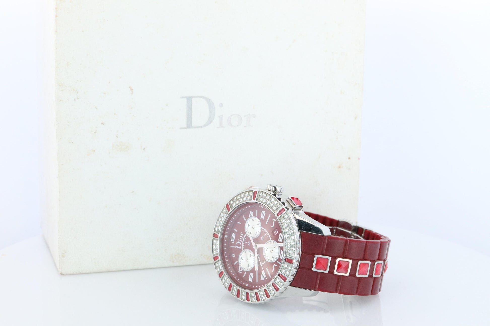 Genuine Dior Christal Chrono Watch Christian Dior CD11431BV Diamond and Sapphire