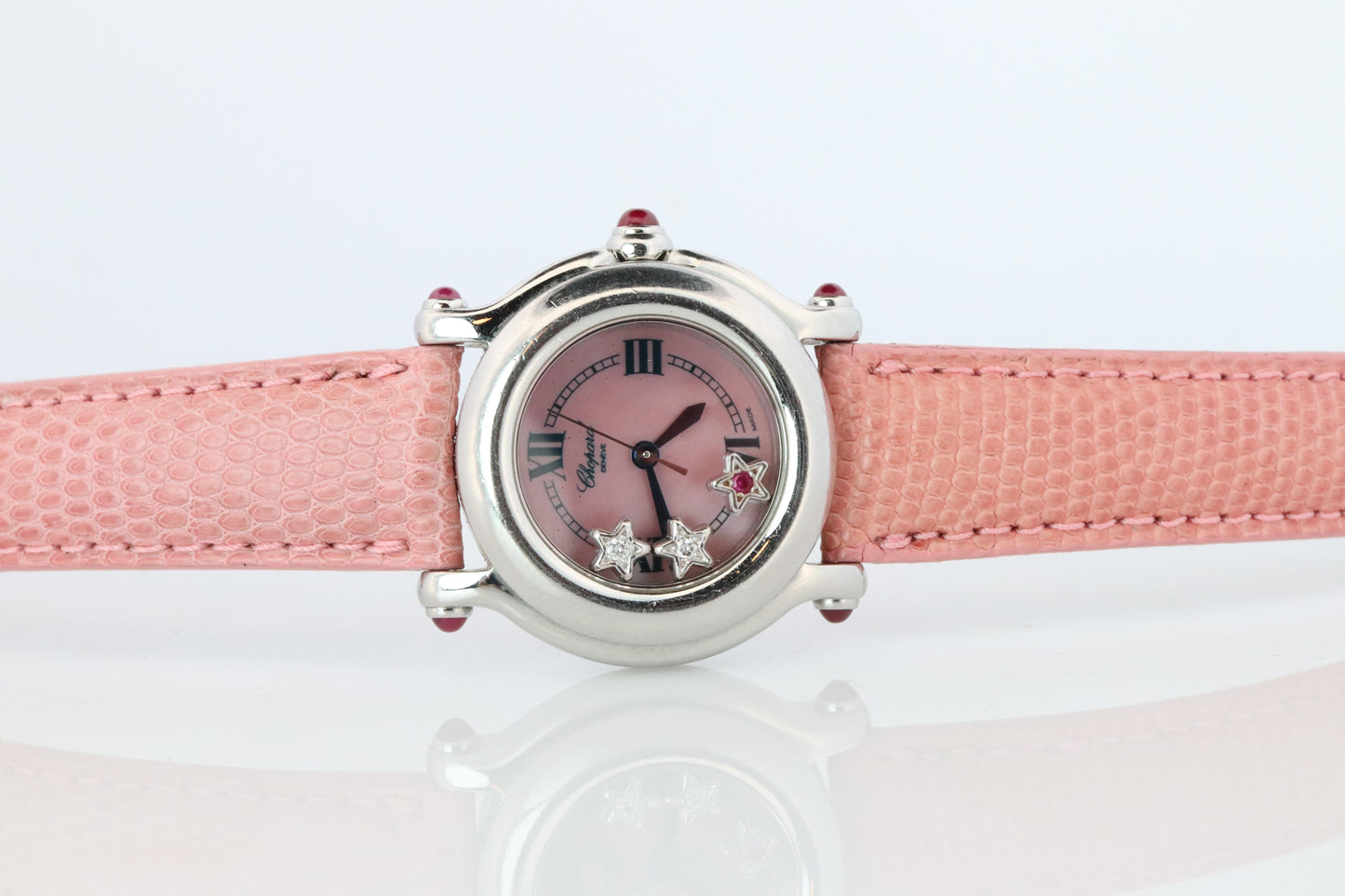 Chopard Happy Sport  Stars Ruby Diamond Watch. Chopard LUC 27/8245-21 Ladies