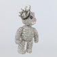 18k Teddy Bear Pendant. 18k YG Diamond Pave 3D Diamond Bear full body necklace