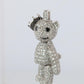 18k Teddy Bear Pendant. 18k YG Diamond Pave 3D Diamond Bear full body necklace