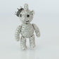 18k Teddy Bear Pendant. 18k YG Diamond Pave 3D Diamond Bear full body necklace