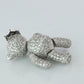 18k Teddy Bear Pendant. 18k YG Diamond Pave 3D Diamond Bear full body necklace