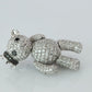 18k Teddy Bear Pendant. 18k YG Diamond Pave 3D Diamond Bear full body necklace
