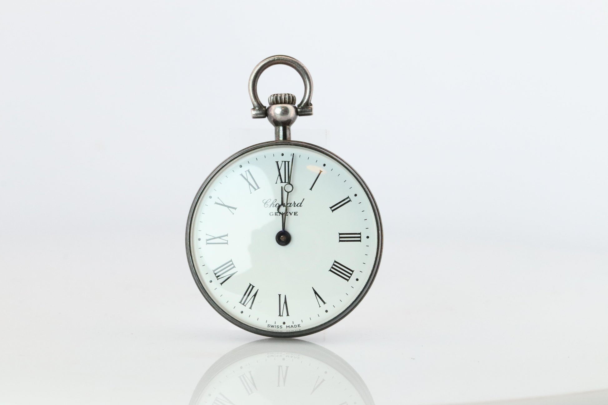 Chopard Pocket Watch. Vintage LUC Chopard Sterling Silver Manual 3021 Watch