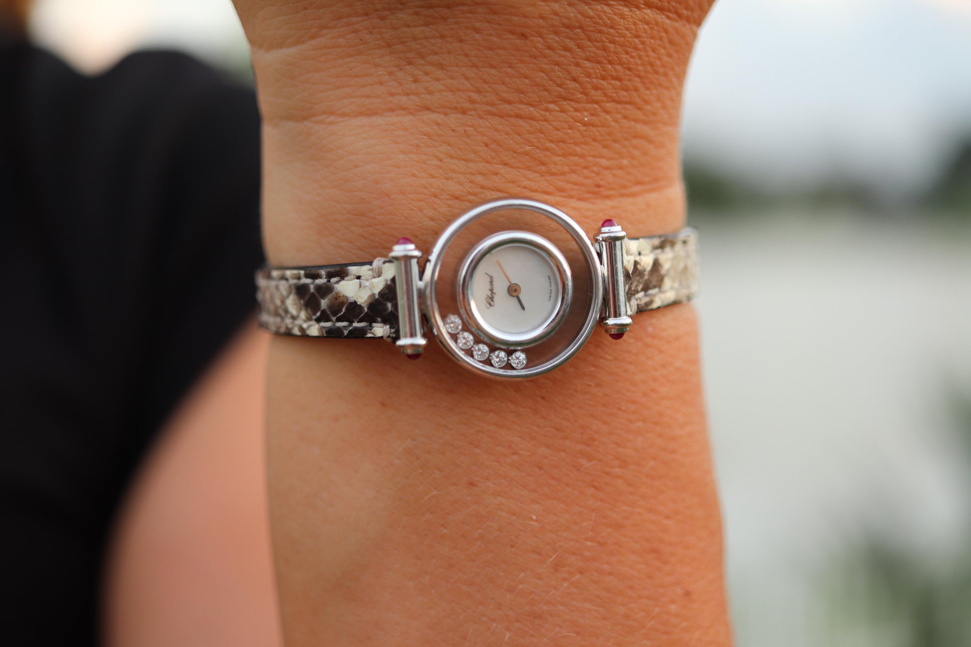 Chopard Happy 18k WG Diamond Watch. Chopard LUC 20/4780-21 Ladies