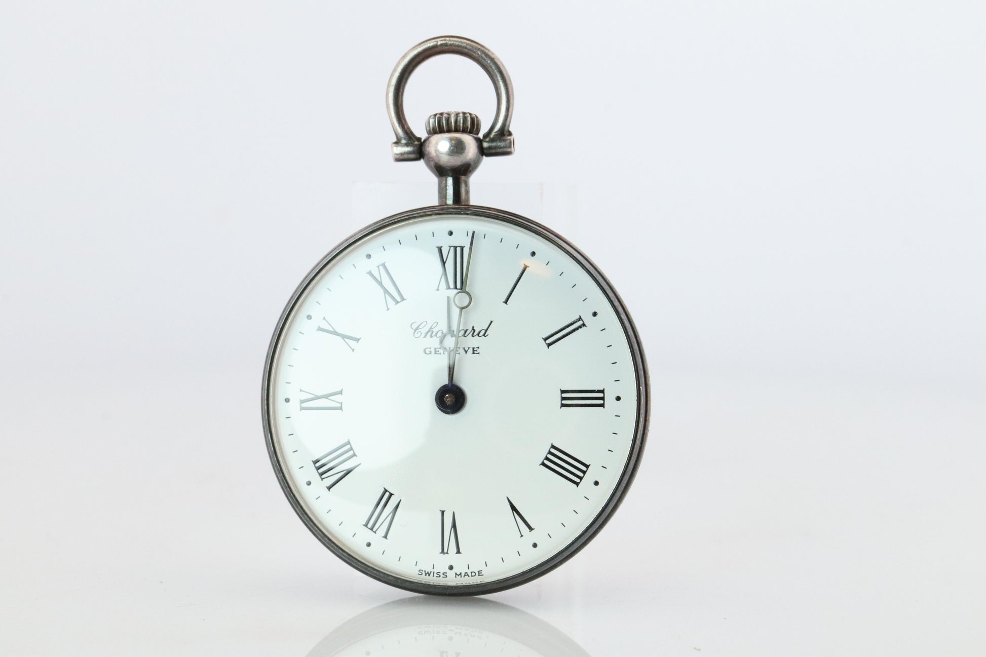 Chopard Pocket Watch. Vintage LUC Chopard Sterling Silver Manual 3021 Watch