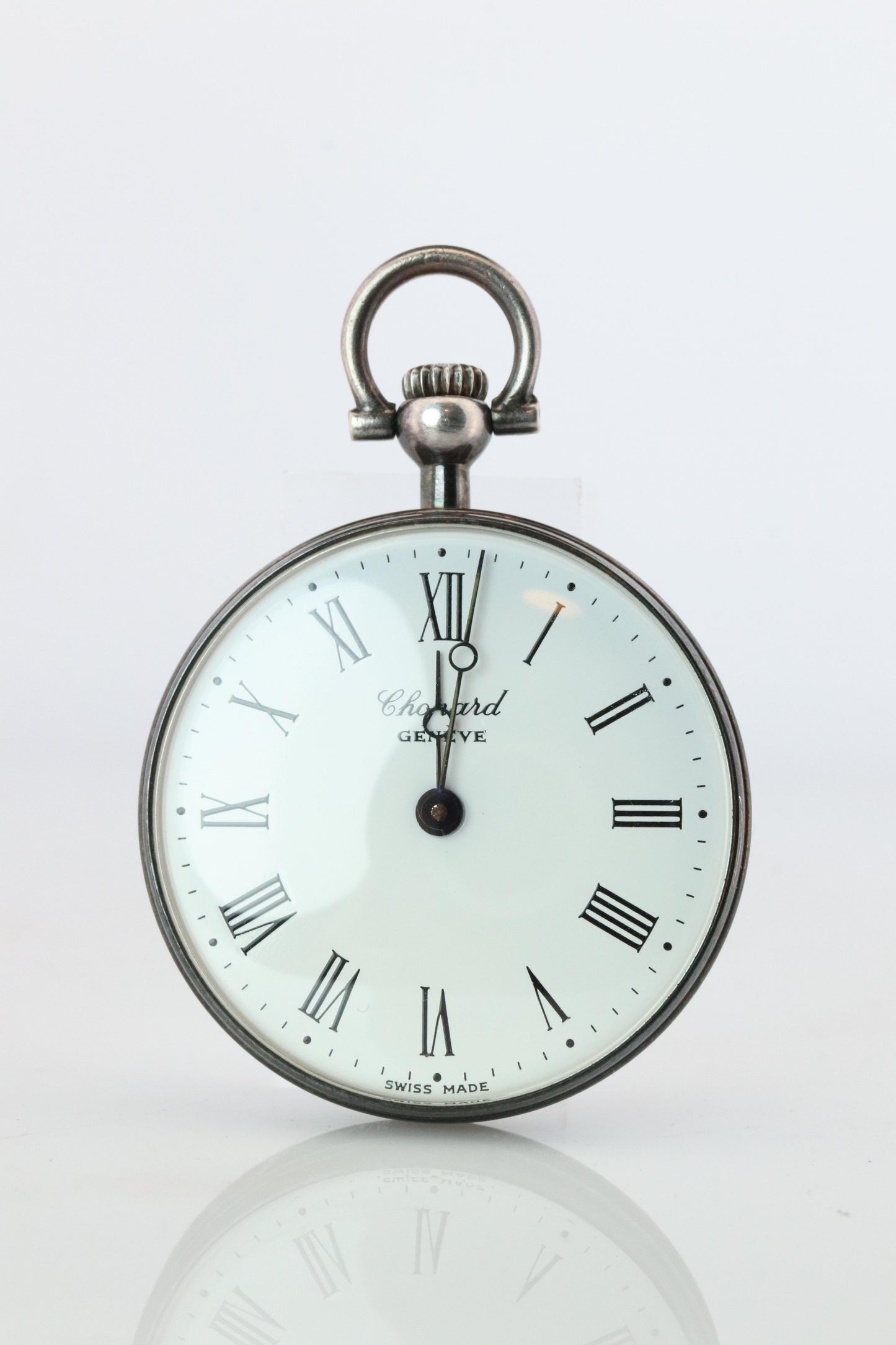Chopard Pocket Watch. Vintage LUC Chopard Sterling Silver Manual 3021 Watch