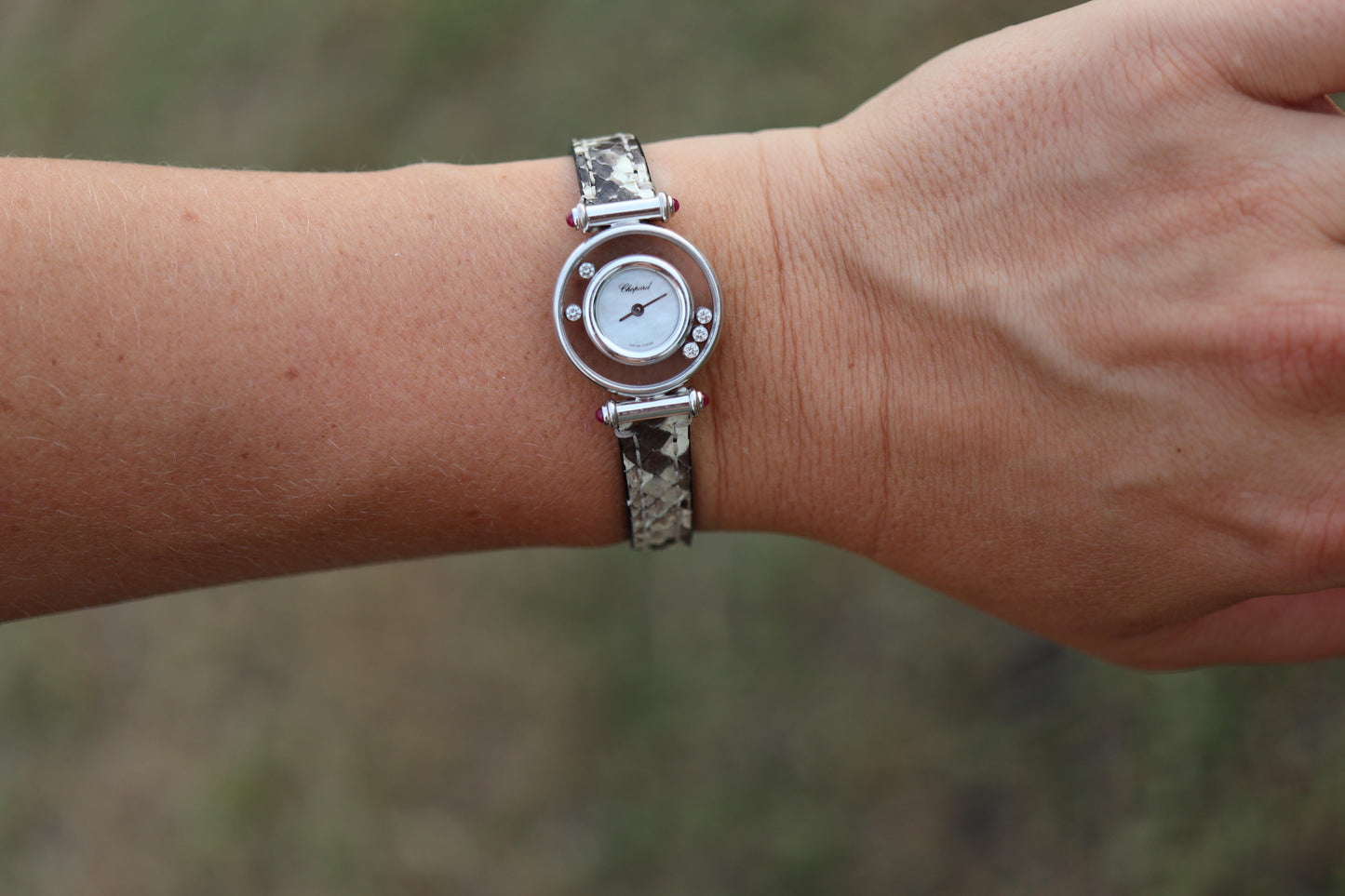 Chopard Happy 18k WG Diamond Watch. Chopard LUC 20/4780-21 Ladies