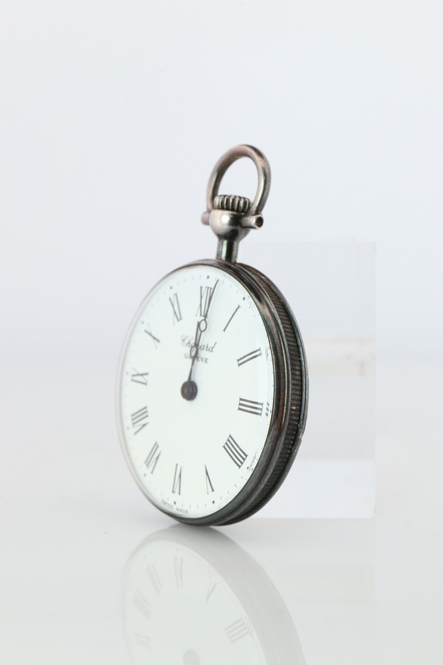 Chopard Pocket Watch. Vintage LUC Chopard Sterling Silver Manual 3021 Watch