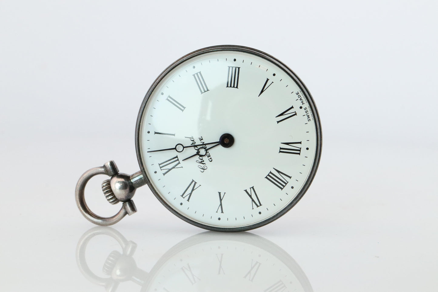 Chopard Pocket Watch. Vintage LUC Chopard Sterling Silver Manual 3021 Watch