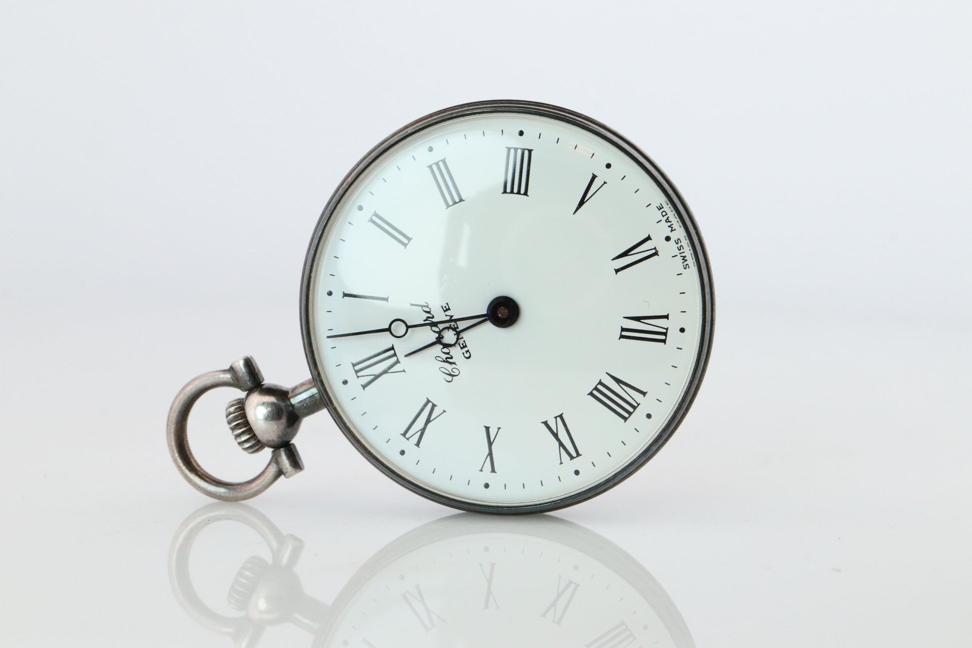 Chopard Pocket Watch. Vintage LUC Chopard Sterling Silver Manual 3021 Watch