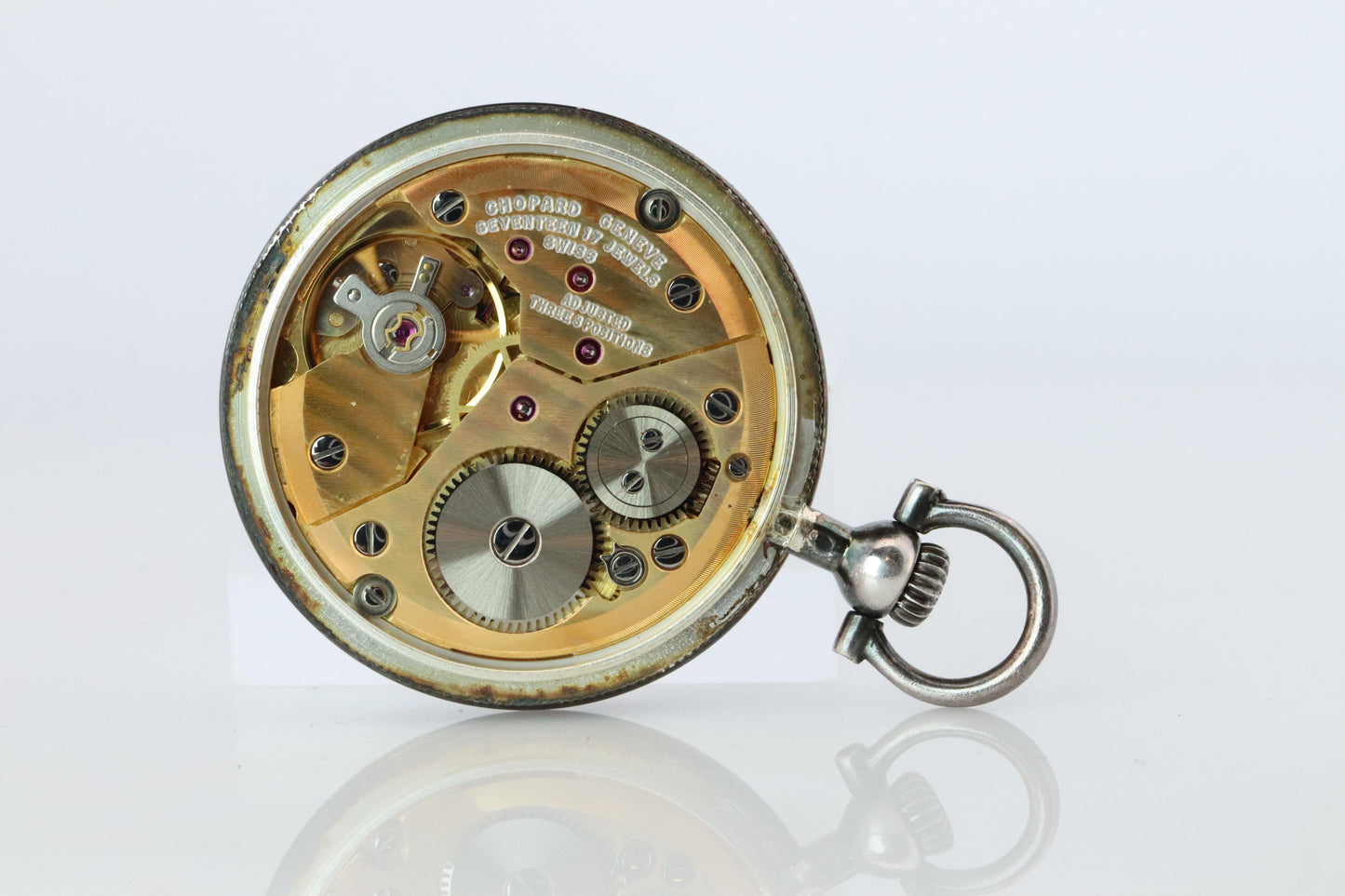 Chopard Pocket Watch. Vintage LUC Chopard Sterling Silver Manual 3021 Watch