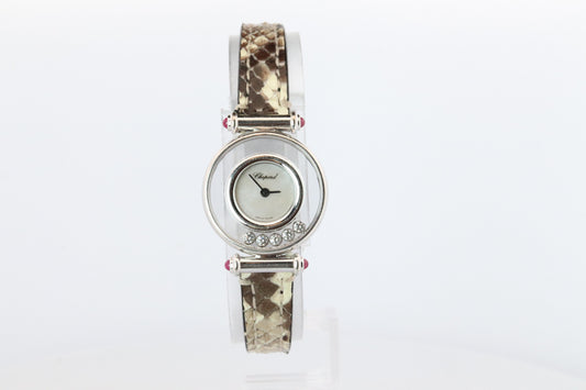 Chopard Happy 18k WG Diamond Watch. Chopard LUC 20/4780-21 Ladies