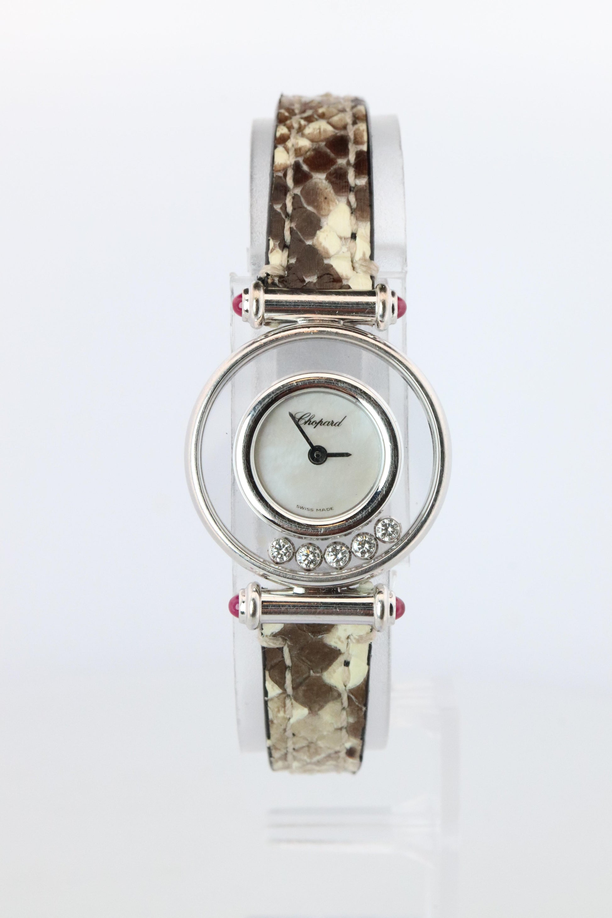 Chopard Happy 18k WG Diamond Watch. Chopard LUC 20/4780-21 Ladies