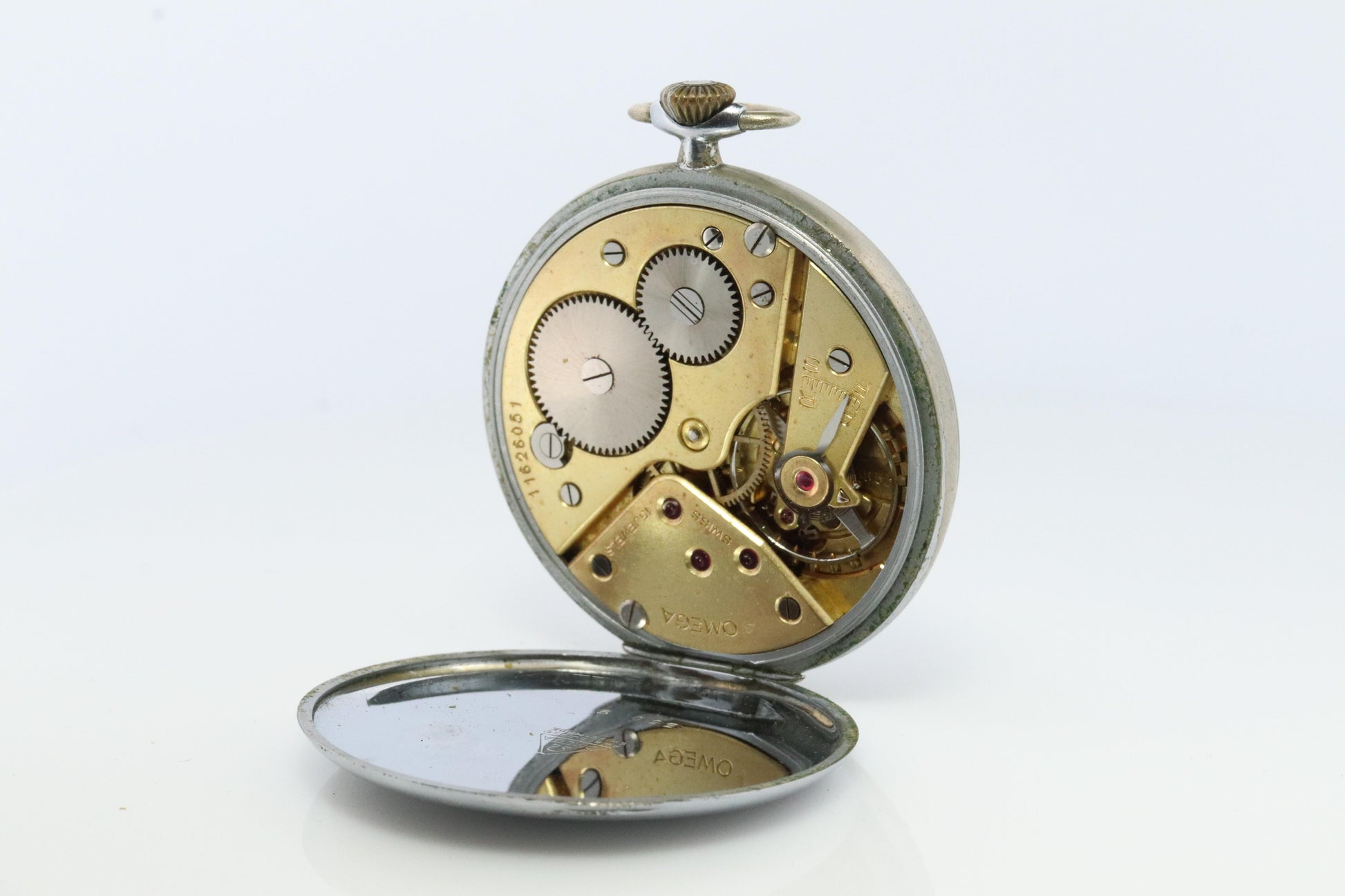 OMEGA Pocket Watch. Antique Omega Mechanical Watch. 330.9