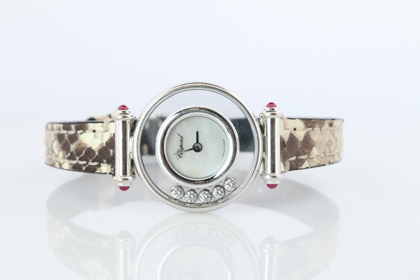 Chopard Happy 18k WG Diamond Watch. Chopard LUC 20/4780-21 Ladies