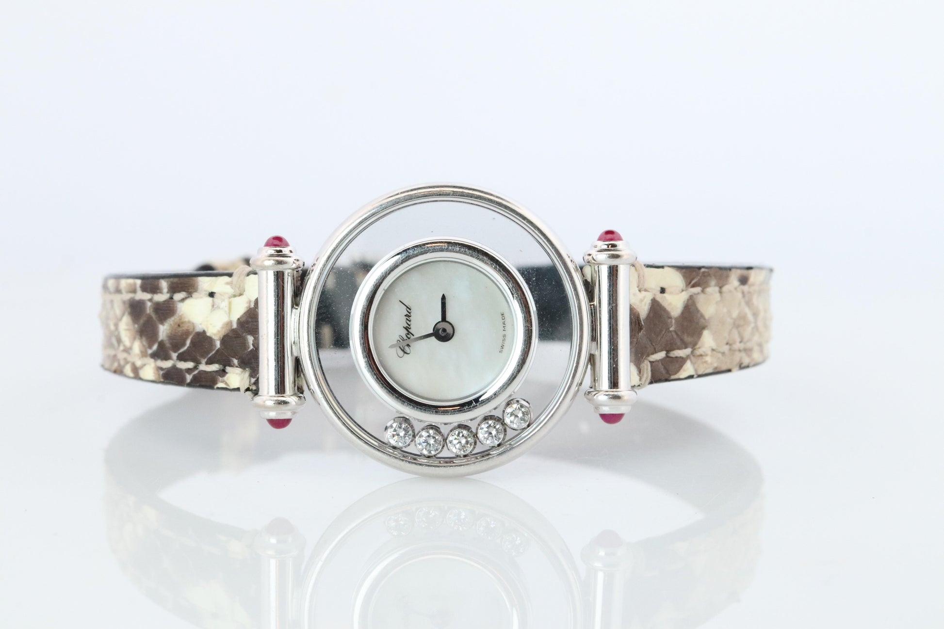 Chopard Happy 18k WG Diamond Watch. Chopard LUC 20/4780-21 Ladies