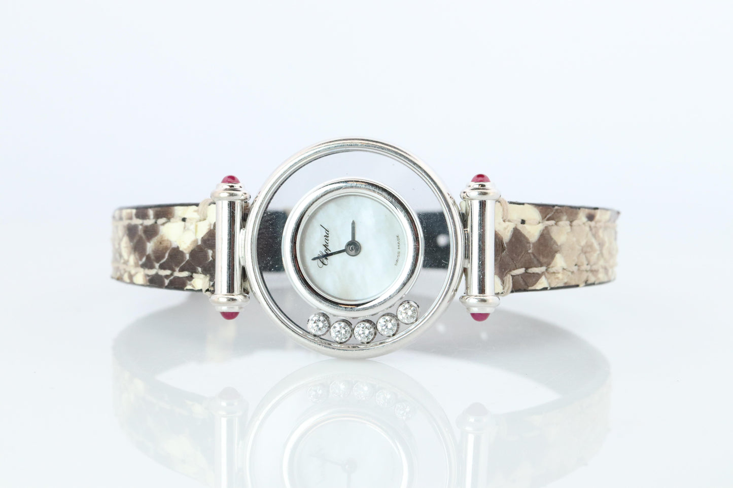 Chopard Happy 18k WG Diamond Watch. Chopard LUC 20/4780-21 Ladies
