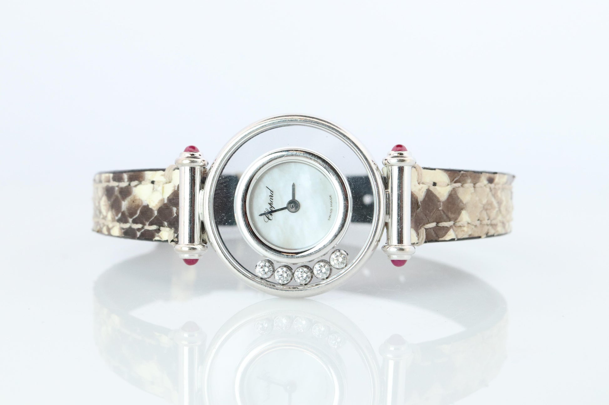 Chopard Happy 18k WG Diamond Watch. Chopard LUC 20/4780-21 Ladies
