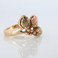 Black Hills Gold Ring. 10k 12k Black Hills Vine Leaf Cluster band