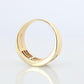 18k Diamond eternity band. 18k Yellow Gold Princess Cut Invisible Set ring.