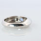 Genuine Piaget Oval Sapphire and Diamond Solitaire Ring. 18k White Gold Band