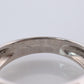 Genuine Piaget Oval Sapphire and Diamond Solitaire Ring. 18k White Gold Band