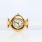 Genuine Cartier Watch. Must de Cartier Colisee Round Argent Vermeil 59002 White