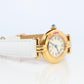 Genuine Cartier Watch. Must de Cartier Colisee Round Argent Vermeil 59002 White