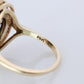 14k Gold ONYX ring. Unique Oval Onyx Signet or Pinky ring.