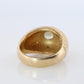 14k Genuine Diamond Gypsy Ring. Bombe Gypsy Set diamond Band.