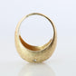 14k Genuine Diamond Gypsy Ring. Bombe Gypsy Set diamond Band.