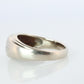 14k Genuine Diamond Gypsy Ring. White Gold Bezel Gypsy Set diamond Band.