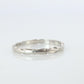Platinum Antique Art Deco  Embossed Band.