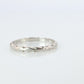 Platinum Antique Art Deco  Embossed Band.